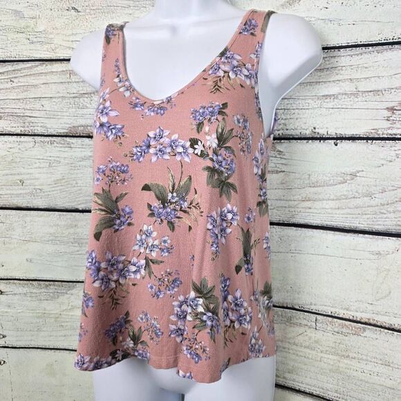 American Eagle XS Floral Soft & Sexy Crepe Tank - Picture 3 of 7